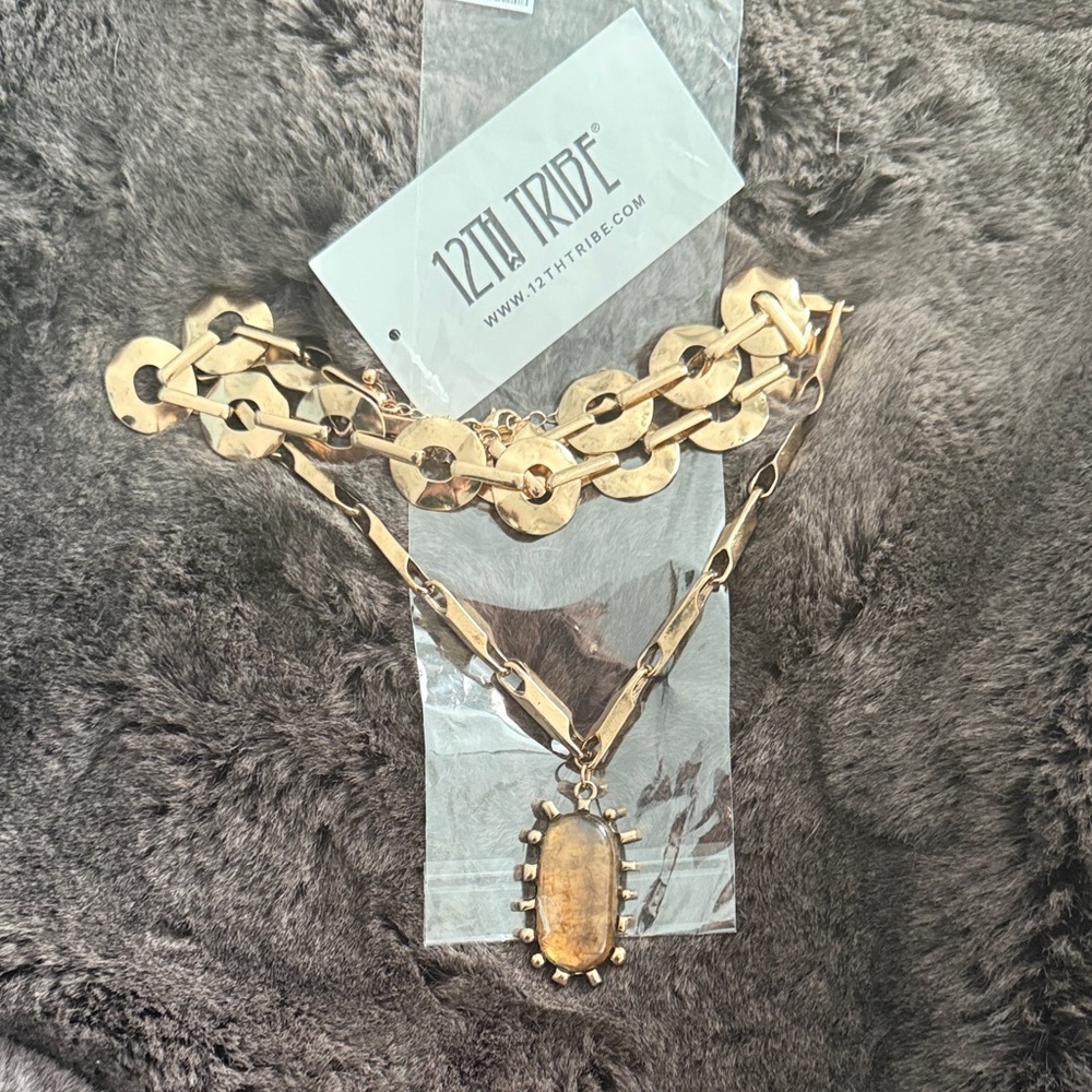 12th Tribe Chunky Gold Necklace